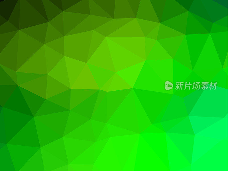 Polygon background pattern - polygonal - green wallpaper - vector Illustration